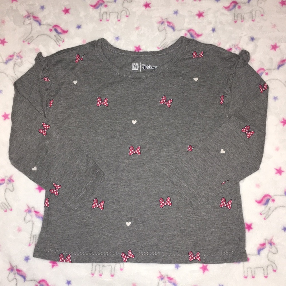 Baby Gap x Disney Minnie Mouse Polka Dot Bow Print Top